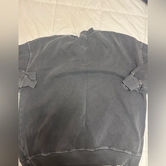 Billabong Gray Vintage Inspired Dancing Skeleton Graphic Crewneck Sweatshirt - Picture 3 of 3